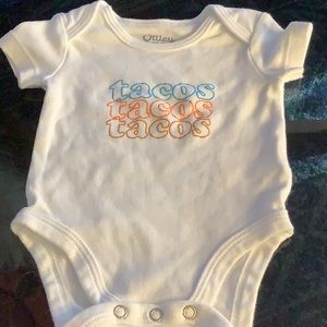 Tacos Onesie size 3 months